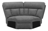 Orleans Furniture - Coaster - Bahrain Upholstered Wedge Charcoal - 609540WDG